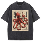 Osaka Saké Octopus Washed T-Shirt