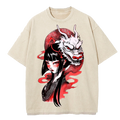 Japanese Design Vintage Washed T-Shirt