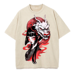 Japanese Design Vintage Washed T-Shirt