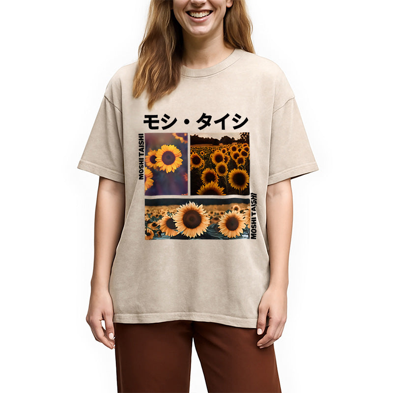 Sunflower Japanese Tokyo Washed T-Shirt