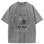Wake Up Act Silly Washed T-Shirt