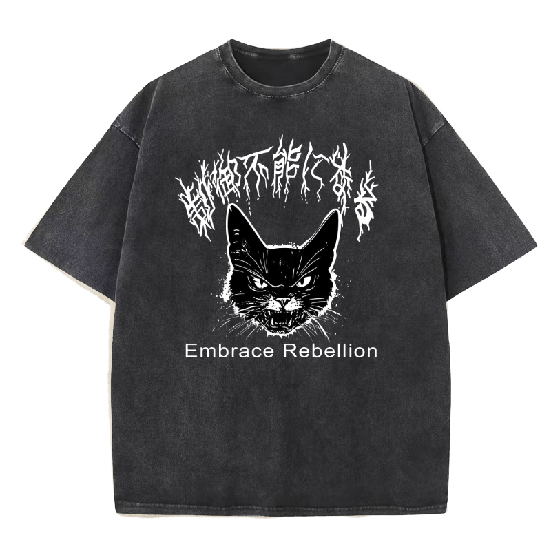 Embrace Rebellion CAT Washed T-Shirt