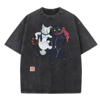 Dancing cat Washed T-Shirt