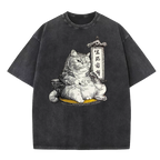Life and death are determined by fate Washed T-Shirt