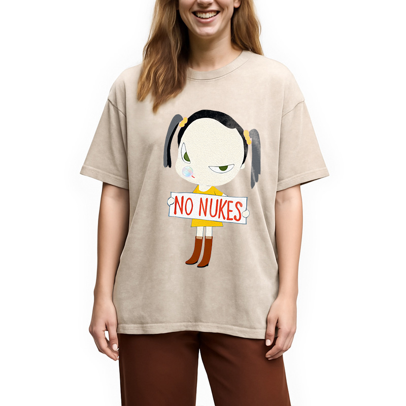 No Nukes Nara Washed T-Shirt