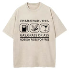 Nobody Rides For Free Washed T-Shirt