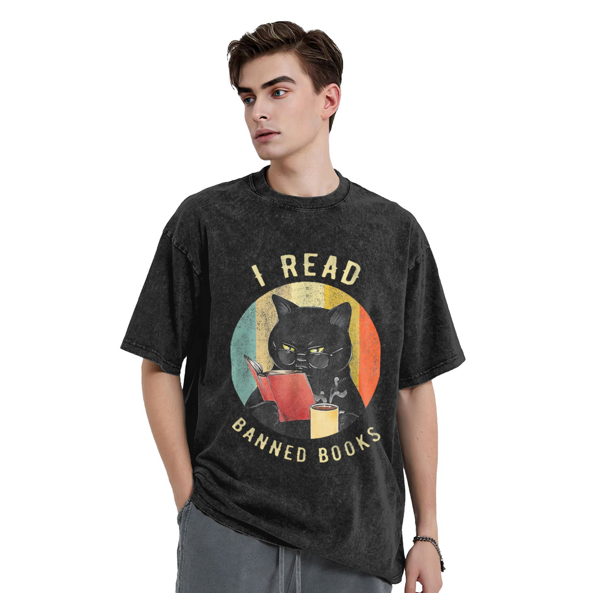 I Read Banned Books Washed T-Shirt