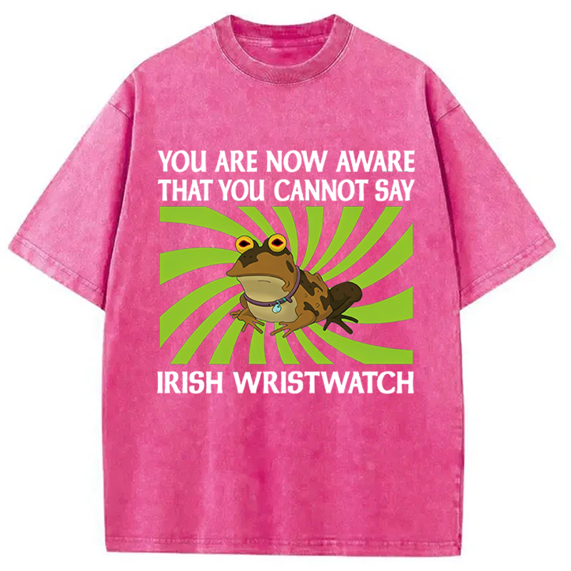 Unisex Irish Wristwatch Printed Washed Tee