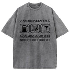 Nobody Rides For Free Washed T-Shirt