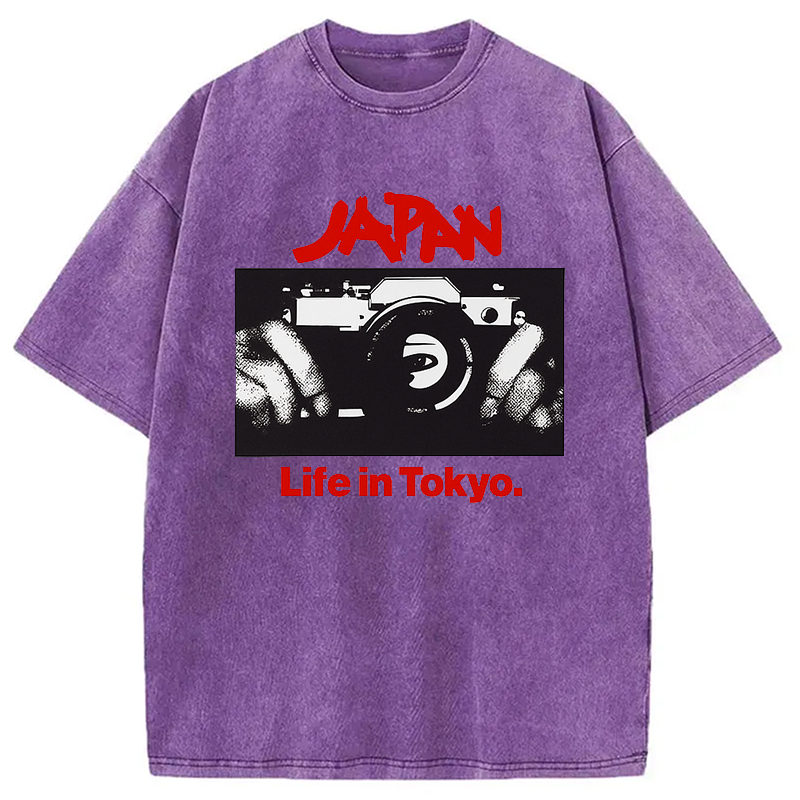 Japan Life in Tokyo Sylvian Synth Washed T-Shirt