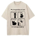 4 Attributes Of Cats Washed T-Shirt