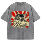 Cat Bite Washed T-Shirt