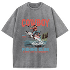Vintage Cowboy Fish Washed T-Shirt