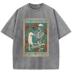 When You Are Dead Inside But Still Love Cats Washed T-Shirt