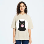 Bubble Cat Washed T-Shirt