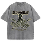Tsukiji Fish Market Washed T-Shirt