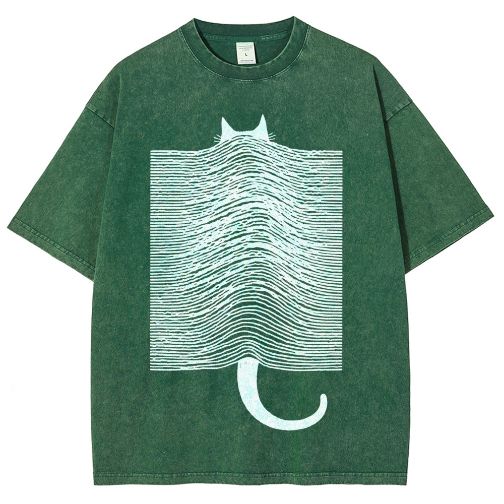 Cat Division Washed T-Shirt