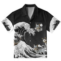 Origami Cat Aloha Hawaiian Shirt
