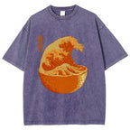 The Great Wave Off Orange Washed T-Shirt