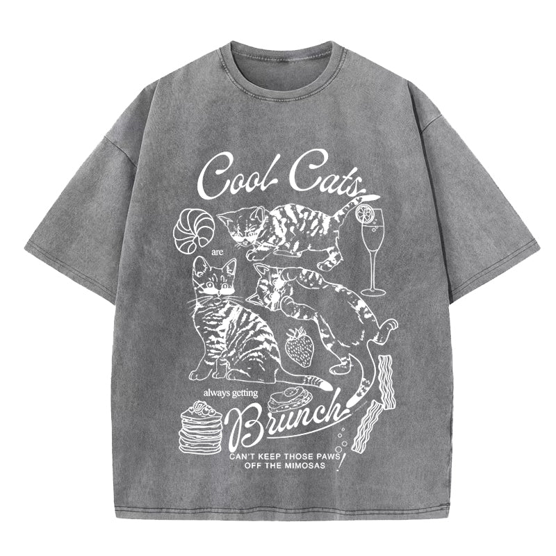 Cool Cats Washed T-Shirt