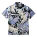 Cranes And Blooms Button-up Shirt