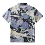 Cranes And Blooms Button-up Shirt