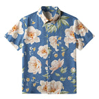 Flowers In The Waves Button-up Shirt