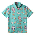 Fox Mask With Flowers Button-up Shirt