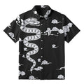 Snake And Auspicious Clouds Button-up Shirt