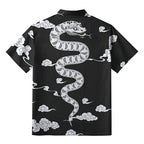 Snake And Auspicious Clouds Button-up Shirt