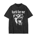 Unisex Bark for Me Printed Washed Tee