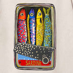 Unisex I Love Sardines Printed Washed Tee