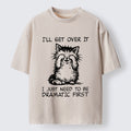Dramatic First Cat Washed T-Shirt