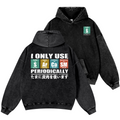 Sarcams Vintage Washed Cotton Back Art Hoodie