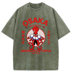 Osaka Octopus Monster Japan Washed T-Shirt
