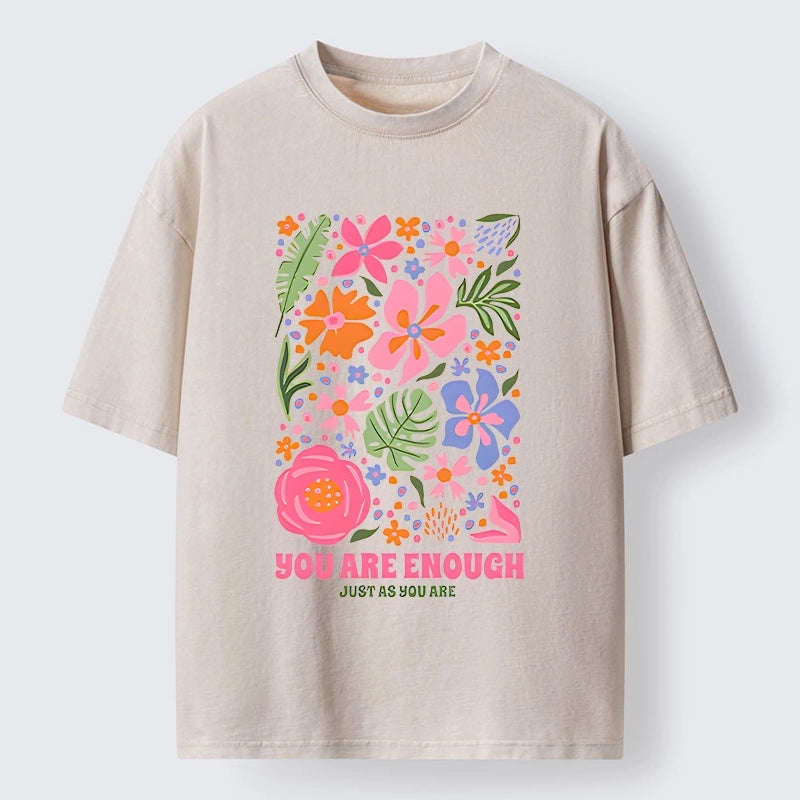 Flower Power Says You Got This Washed T-Shirt