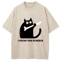 Cat Found This Humerus Washed T-Shirt