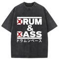 Drum And Bass Funny Washed T-Shirt