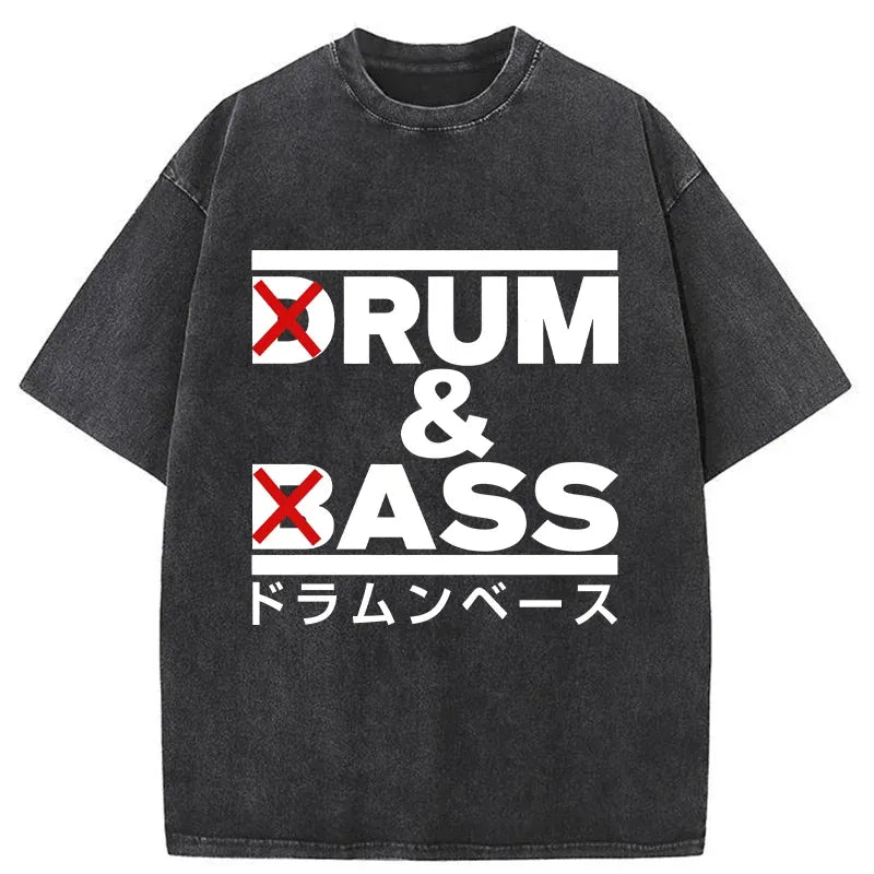 Drum And Bass Funny Washed T-Shirt