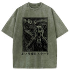 Office Worker The Scream Washed T-Shirt