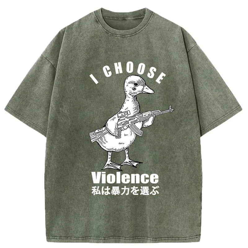 I Choose Violence Washed T-Shirt
