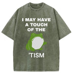 Funny Frog Flipping The Bird Washed T-Shirt