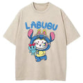 Labubu Cute Bunny Washed T-Shirt