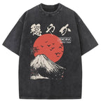 Japan Mount Fuji Retro Washed T-Shirt