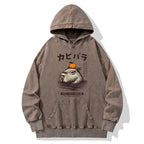 Capybara Hot Spring Washed Hoodie