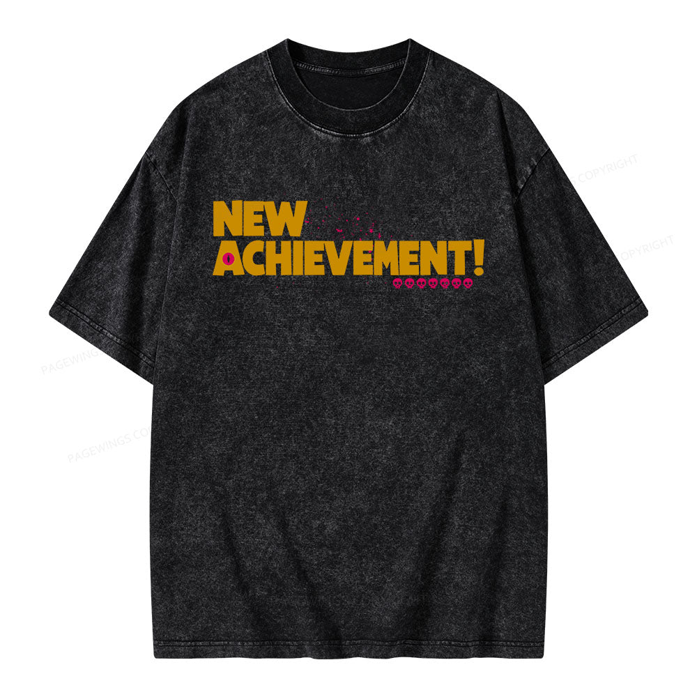 New Achievement Unisex Washed T-shirt