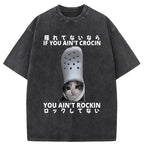 Funny Cat Meme Japan Washed T-Shirt