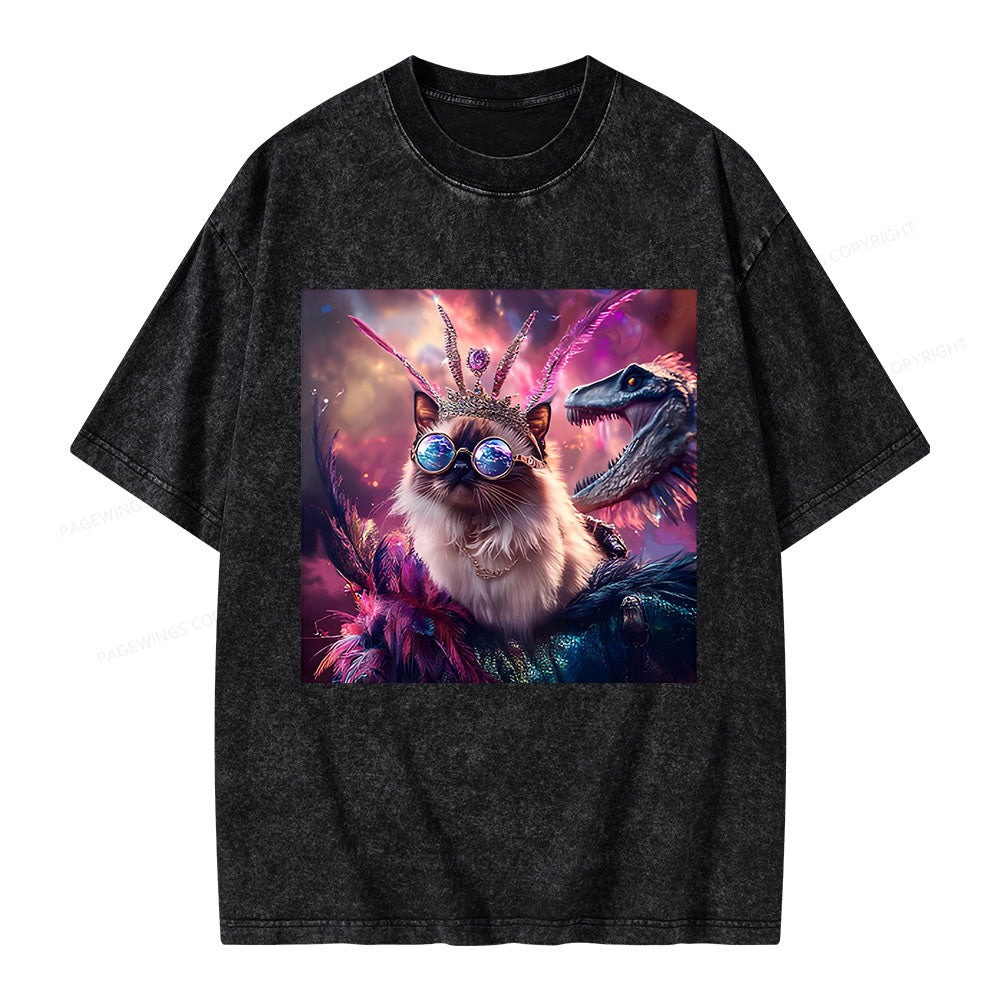 Princess Donut & Mongo Unisex Washed T-shirt