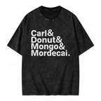 Donut Mongo Mordecai Unisex Washed T-shirt