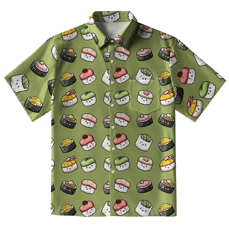 Cute Sushi Team Button-up Shirt